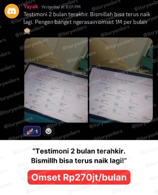 “Saya dan team ga perlu trial error. Cukup ikuti materi yang ada hasilnya BOOM” - Omset per bulan Rp179jt - 10