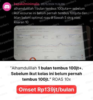 “Saya dan team ga perlu trial error. Cukup ikuti materi yang ada hasilnya BOOM” - Omset per bulan Rp179jt - 11