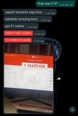 "Berhasil tembus 15 juta dalam 1 hari!"